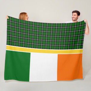 Ireland National Tartan, flagga, Add image eller n Fleecefilt