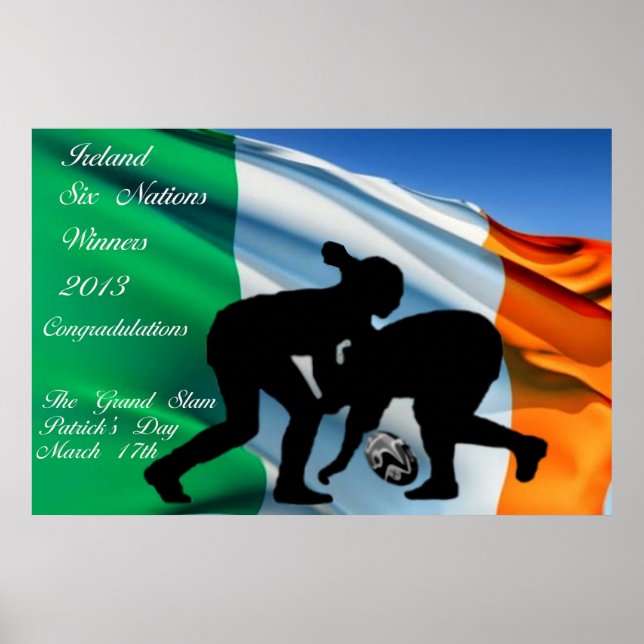 Ireland Rugby Poster (Framsidan)