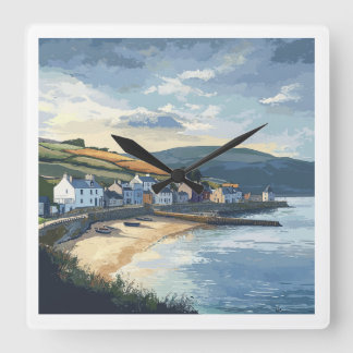 Ireland Scenic Clock Fyrkantig Klocka