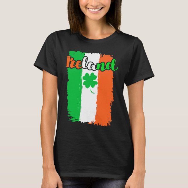 Ireland shamrock St Patrick's Day  1 T Shirt (Framsida)