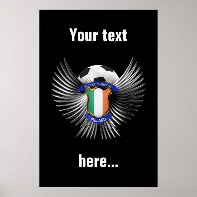 Ireland Soccer Champions Poster (Framsidan)
