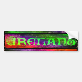 Ireland Sticker, Aufkleber, Regenbogen, bunt Bildekal