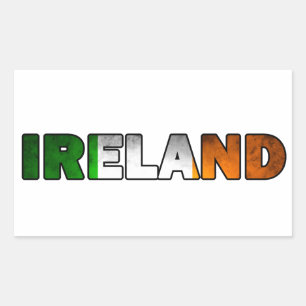 Ireland Sticker Rektangulärt Klistermärke