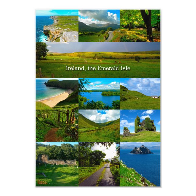 Ireland, the emerald isle fototryck (Framsidan)