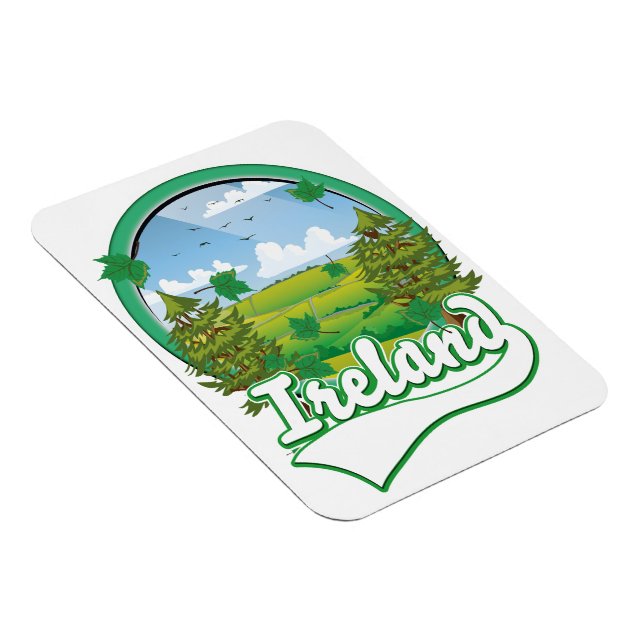 Ireland Travel logotyp Magnet (Högersidan)