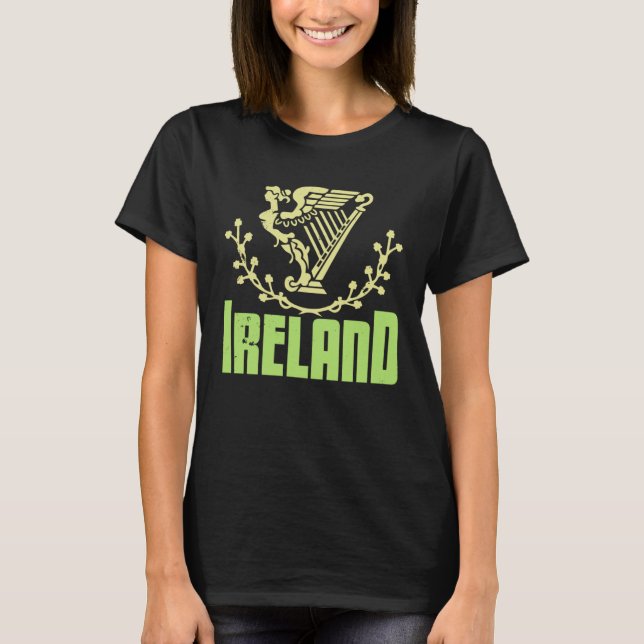 Ireland USA America Irish Gaelic American T Shirt (Framsida)