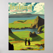Ireland Vintage Irish Travel Advert