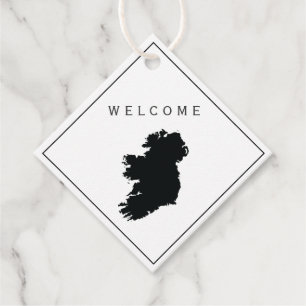 Ireland Welcome Bag Gift Märkre, Bröllop Helg Gåvor Etiketter
