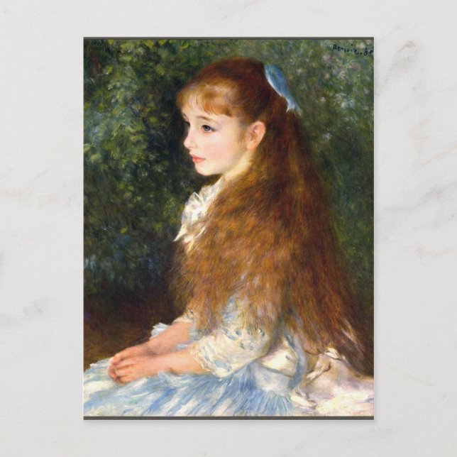 Irene Cahen d Anvers av Pierre Renoir Vykort (Framsida)
