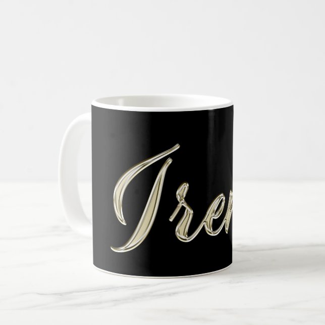 Irene white gold Handwriting Tasse Kaffeetasse Kaffemugg (Framsida vänster)