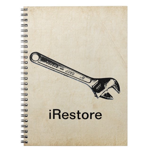 iRestore Handyman Notebook Anteckningsbok Med Spiral (Framsidan)
