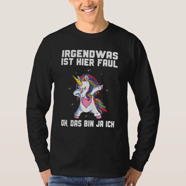 Irgendwas Ist Hier Lal Oh Das Tunna Ja Ich Kinder  T Shirt (Framsida)
