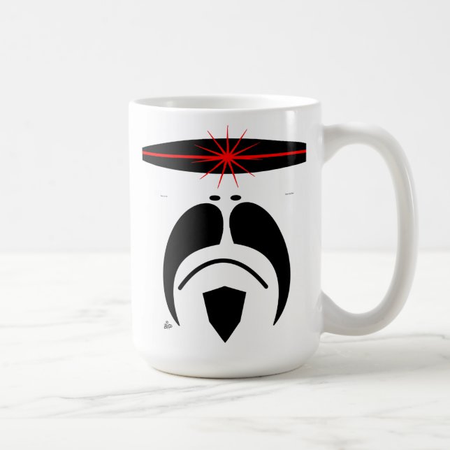 iRideMoustacheCylon Visor Kaffemugg (Höger)