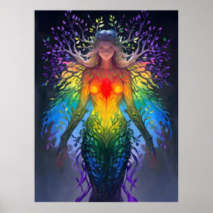 “Iridesca” - Färgarnas väktare Poster