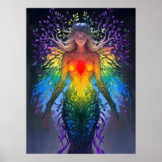 “Iridesca” - Färgarnas väktare Poster (Framsidan)