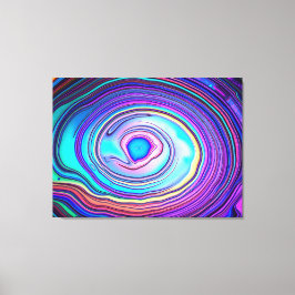 Iridescent Abalone Snäcka Makro Canvastryck