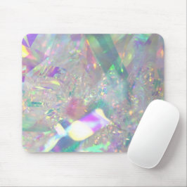 Iridescent Angel Tinsel Modern Glam Mouse Pad Musmatta