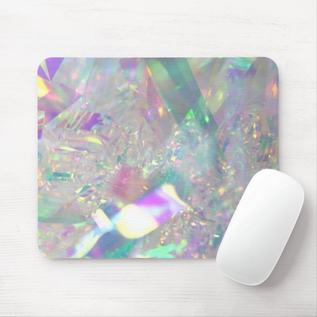 Iridescent Angel Tinsel Modern Glam Mouse Pad Musmatta (Med mus)