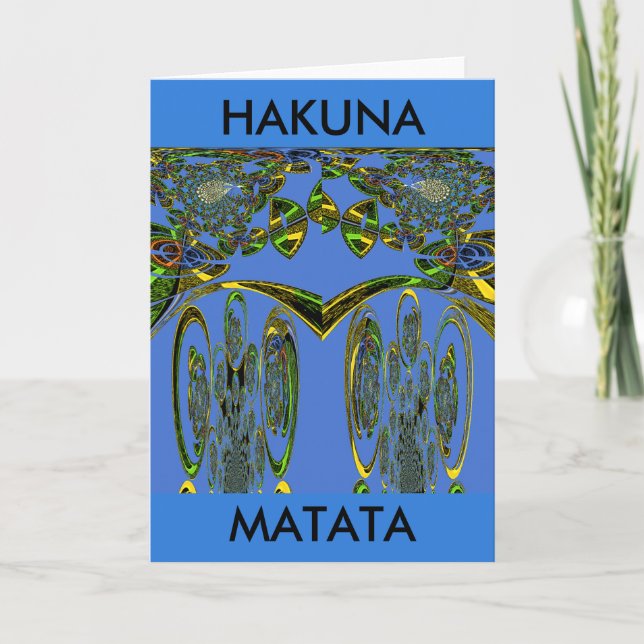 Iridescent Art Print med Golden Abstract Design Kort (Framsida)