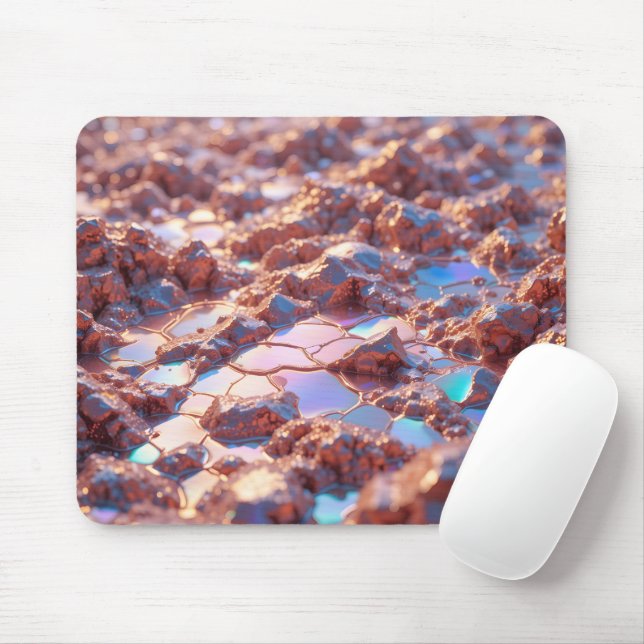 Iridescent Bismuth Yta Musmatta (Med mus)