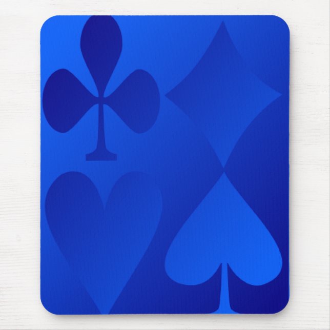 Iridescent Blue Gamble Mouse Pad Musmatta (Framsidan)