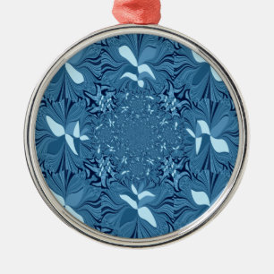 Iridescent blue. julgransprydnad metall