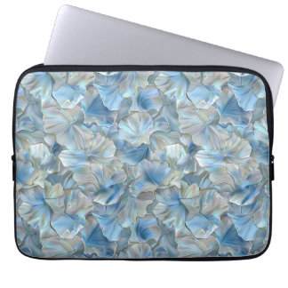 Iridescent Blue Pearl Petal Mönster Laptop sleeve
