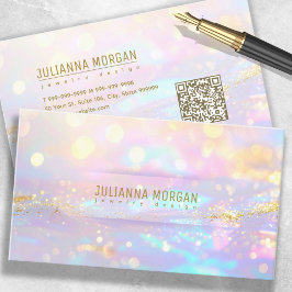 Iridescent Bokeh med Guld accent-ID1147 Visitkort