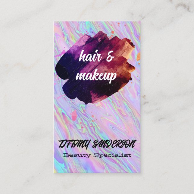 Iridescent | Brushed Visitkort (Framsida)