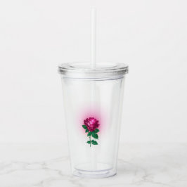 Iridescent Burgundy Röd ros Take Away Mugg