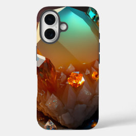 Iridescent Burst Abstrakt Citrine Topaz Crystal