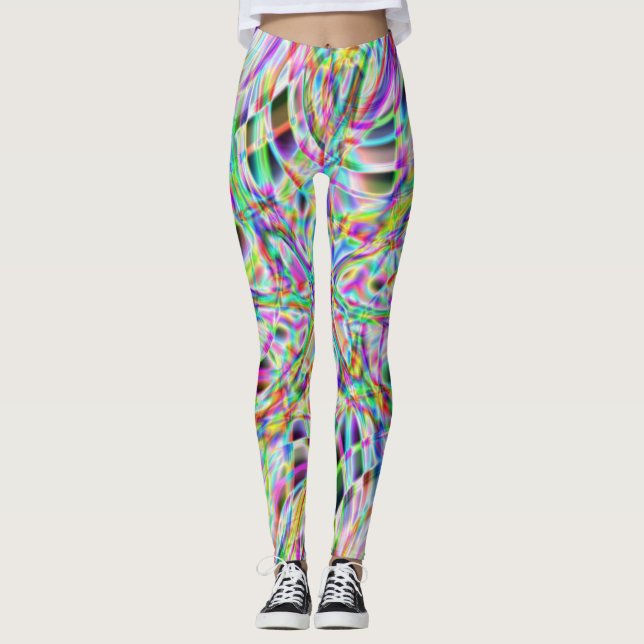 Iridescent Chrome Ten Leggings (Framsida)
