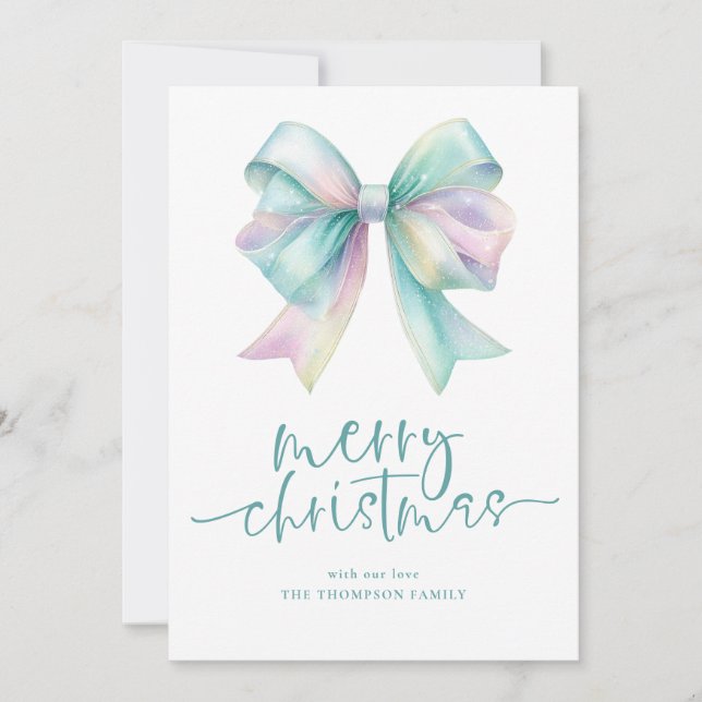 Iridescent Coquette 2026 Calendar God jul Julkort (Framsida)