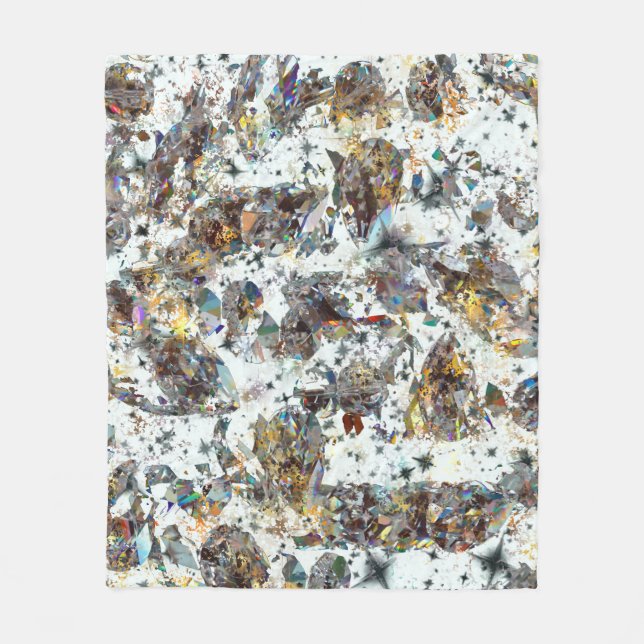 Iridescent Gemstone Gnistra Fleece Blanket (Framsidan)