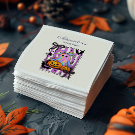 Iridescent Ghost Coquette Bow Spooky One Pappersservett