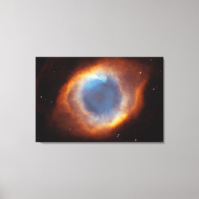 Iridescent Glory of Nearby Helix Nebula Canvastryck (Framsida)