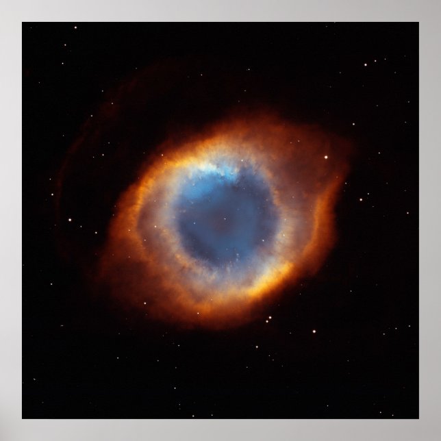 Iridescent Glory of Nearby Helix Nebula Poster (Framsidan)