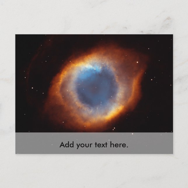 Iridescent Glory of Nearby Helix Nebula Vykort (Framsida)
