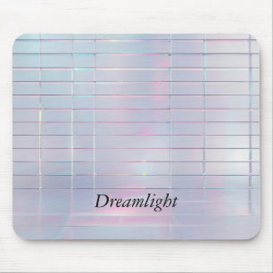 Iridescent Grid Mönster Mousepad Musmatta
