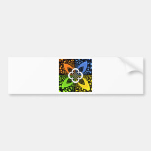Iridescent Hearts Seamless Polka Dot Abstrakt Art Bildekal