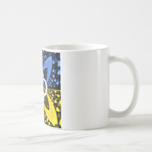 Iridescent Hearts Seamless Polka Dot Abstrakt Art Kaffemugg