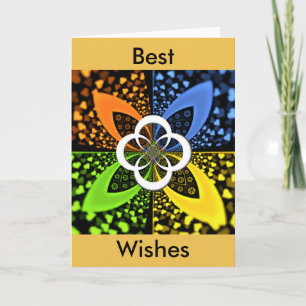 Iridescent Hearts Seamless Polka Dot Abstrakt Art Kort
