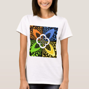 Iridescent Hearts Seamless Polka Dot Abstrakt Art Tröja