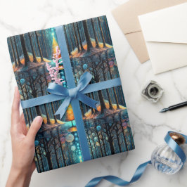 Iridescent Helgdag Dream 🎄 Glowing Julgran Presentpapper