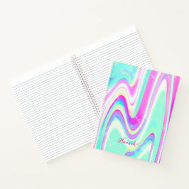 Iridescent Holograf Liquid Swirl