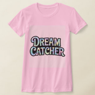 Iridescent Holografisk Rosa Dream Catcher T-Shirt