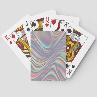 Iridescent Holografisk Swirl Struktur Casinokort