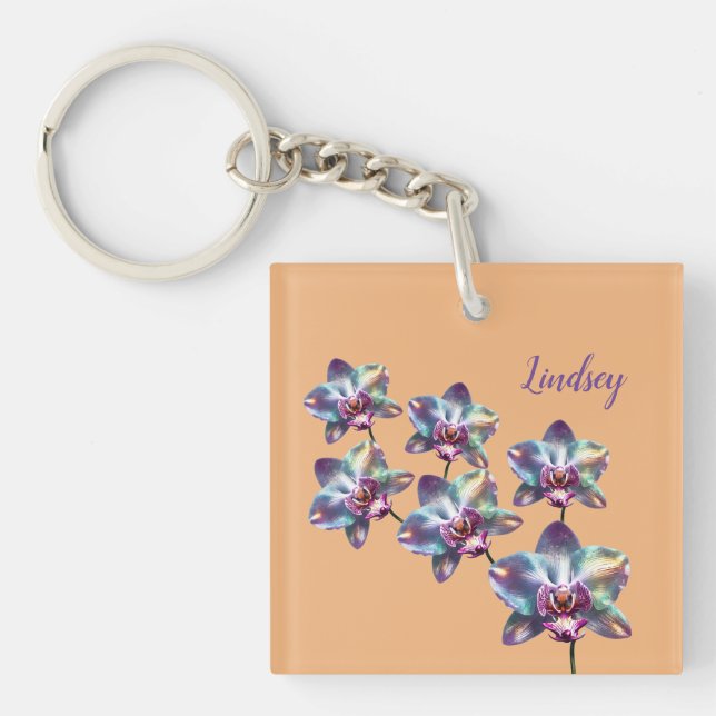 Iridescent Holografiska orchid Blooms (Framsidan)