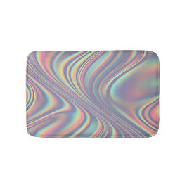Iridescent Holographic Swirl Texture Badrumsmatta