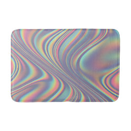 Iridescent Holographic Swirl Texture Badrumsmatta